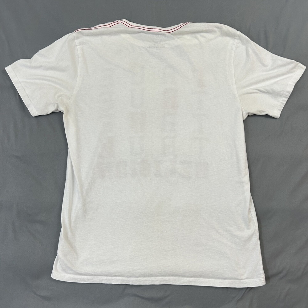 True Religion T-Shirt Men's White Large Cotton Graphic Print Short Sleeve Stack - Picture 7 of 11